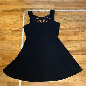 Strappy, stretchy, little black dress